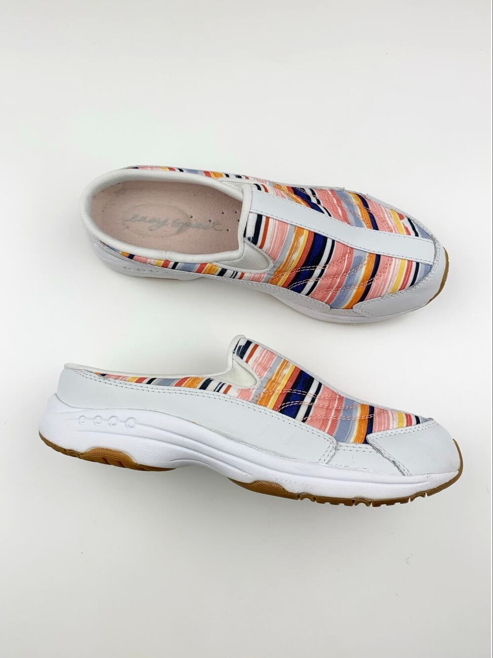 Easy Spirit Traveltime Sport Clogs Sneaker Mules Multicolor Slip On Women's 6.5
